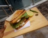 A picture of step 2 of Chicken patty sandwich.