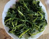 Hình bước làm 2 của món Rau muống luộc