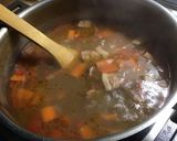 Une image de l'étape 17 de Soupe de pois chiches, carottes, poivron et lard.