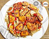 A picture of step 3 of Plantain frittata.