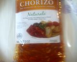 A picture of step 1 of Cheesy Broccoli Chorizo.