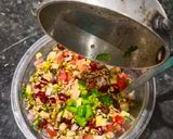 A picture of step 3 of Sprouts salad.