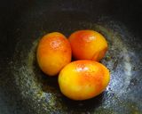 A picture of step 1 of Spicy egg sunrise.