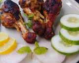 হারিয়ালি চিকেন টাংরি কাবাব (hariyali chicken tangri kabab recipe in Bengali) রেসিপি ধাপ - 7 ছবি