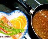 Hình bước làm 4 của món Cá hồi sốt cam