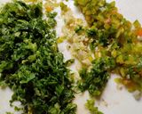 A picture of step 1 of Vegetable and Beef Burger Patties.