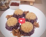 Foto langkah ke 5 dari resep Ketan/Songkolo BAGADANG - MKS + Sambel Terasi.
