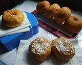 Foto langkah ke 10 dari resep Resep Donat Menul Ekonomis tanpa Kentang tanpa Maizena.