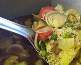 A picture of step 2 of Veg yellow pulao.