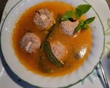 A picture of step 5 of Albóndigas (Mexican Meatballs).