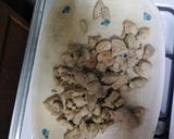 A picture of step 1 of Chicken Fried Rice.