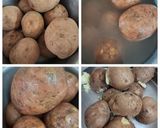 A picture of step 1 of Farali Red Potato Tikki Chaat.