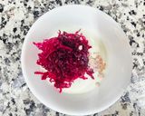 A picture of step 2 of Beetroot Raita.