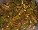 A picture of step 6 of Spicy Okra.