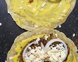 A picture of step 8 of Seekh kabab paratha.
