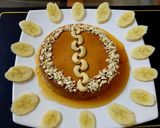 A picture of step 4 of Banana Caramel pudding.