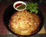 A picture of step 6 of Sabudana and Suji Chilla.