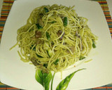 Foto del paso 4 de la receta: Espagueti con verduras al pesto