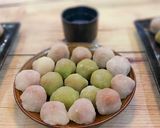 Hình bước làm 7 của món Mochi nhân đậu xanh