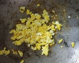 A picture of step 2 of Cheesey leftover chapati pasta.