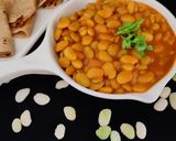 A picture of step 4 of Lima beans sabji.