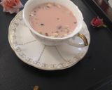 A picture of step 8 of Kashmiri chai /Pink tea.