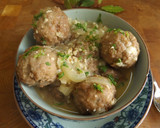 Foto del paso 3 de la receta: Albóndigas rellenas de queso con salsa de almendras