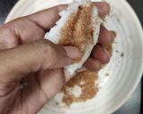 A picture of step 5 of Arbi Took chaat.