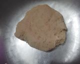 A picture of step 1 of Mawa Kachori.