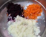 Cauliflower carrot beetroot chocolate sponge cake recipe step 2 photo