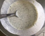 Une image de l'étape 6 de Sole dans son habillage de courgettes sauce crème aneth et citron.
