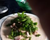 A picture of step 5 of Palak paratha.