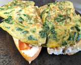 Foto del paso 3 de la receta: Bocata de tortilla de espinacas al curry