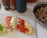 Foto langkah ke 1 dari resep Bakso Lada Hitam.