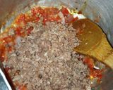 A picture of step 8 of Nigerian carrot fried rice with minced meat soup.