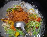 A picture of step 2 of Sambar Masala and Bell Pepper Rice.