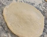 A picture of step 2 of Pan fried pork bun.