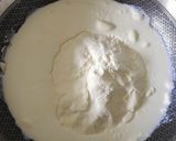 A picture of step 1 of Rose Coconut Burfi.