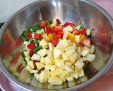 Alap saláta Kedvenc dresszinggel recept fázis 2 fotója