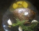 A picture of step 2 of Pan-Seared Steak with Rosemary and Garlic Butter.