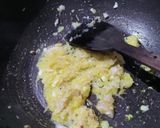 A picture of step 4 of Punjabi chawla/ lobia masala curry.