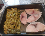 Foto del paso 5 de la receta: Pez Espada con judías verdes planas al horno con salsa de almendras