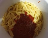A picture of step 4 of Pasta 👍.