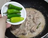 A picture of step 5 of Milky karahi.