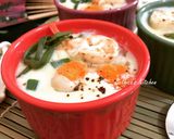 A picture of step 9 of Chawanmushi (Japanese Savoury Egg Custard).