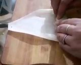 A picture of step 4 of Chicken Spring Rolls.