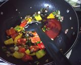 A picture of step 5 of Baby Corn Manchurian.