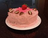 A picture of step 19 of Dark Chocolate Layer Cake with Fresh Strawberry Cream Frosting and Filling.