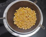 A picture of step 1 of Fried Gram Dal.