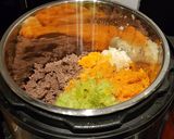 A picture of step 3 of 4 Meat bolognese in an Instant Pot.